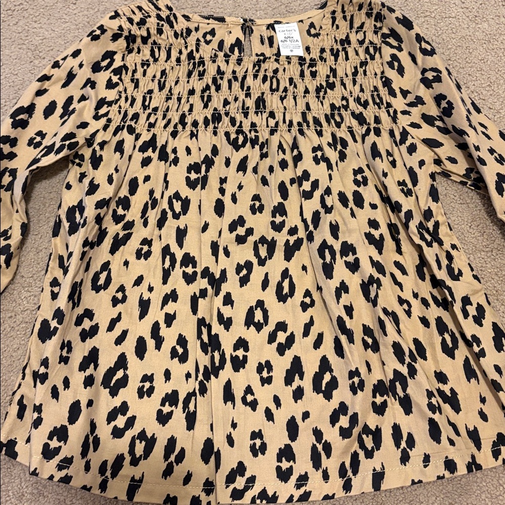 Carter's leopard Print top - Picture 2 of 7